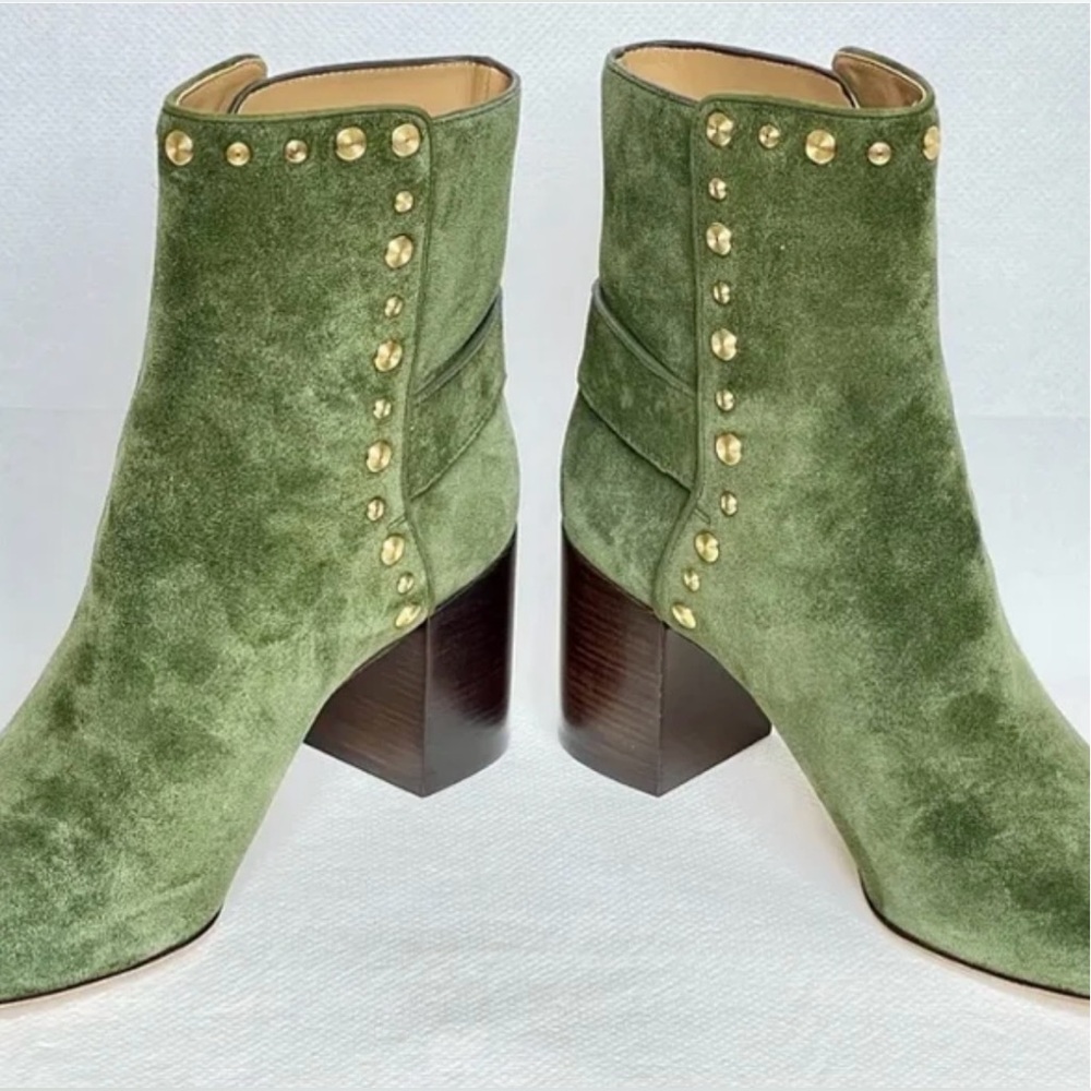 TORY BURCH Kira studded suede ankle boots. Size 8 - Picture 5 of 15